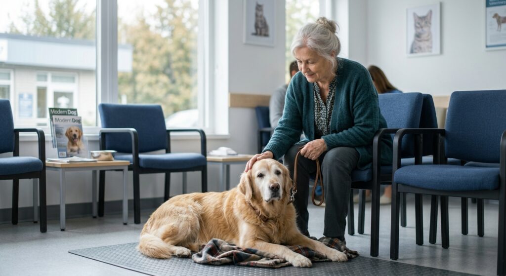 senior dog vet visit blood work frequency