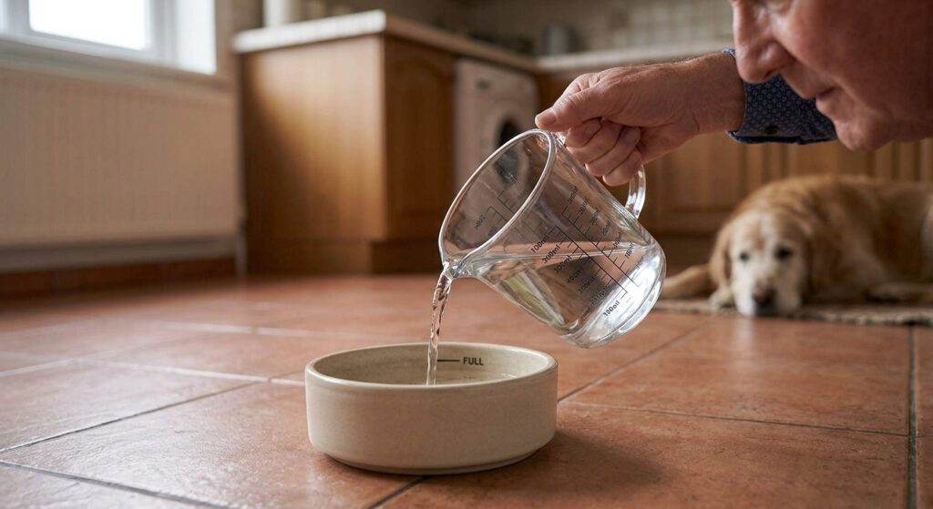 tracking senior dog water intake
