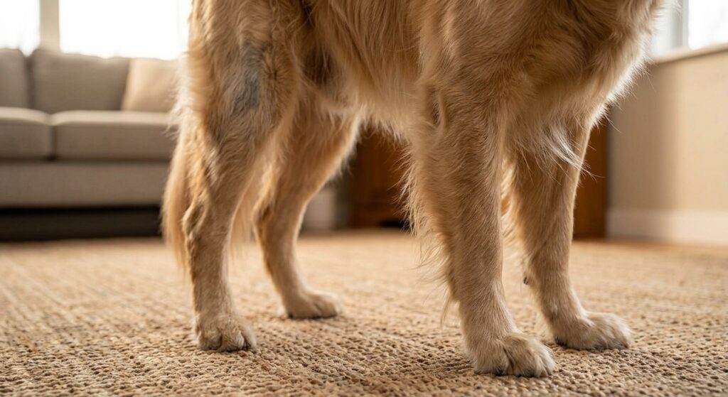 senior dog leg tremors causes