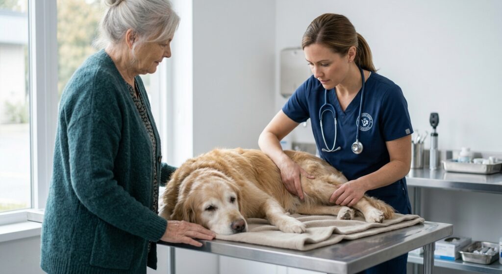 senior dog vet visit frequency